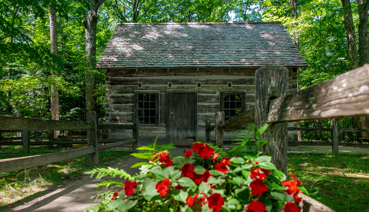 First Old Mission Log Cabin